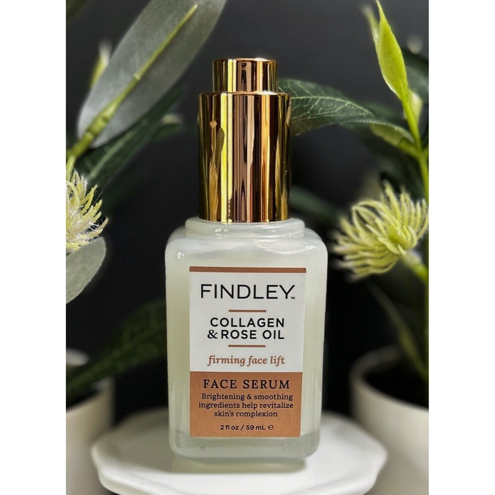 Findley Collagen & Rose Oil Firming Face Lift Face Serum 2 fl oz Brightening BN